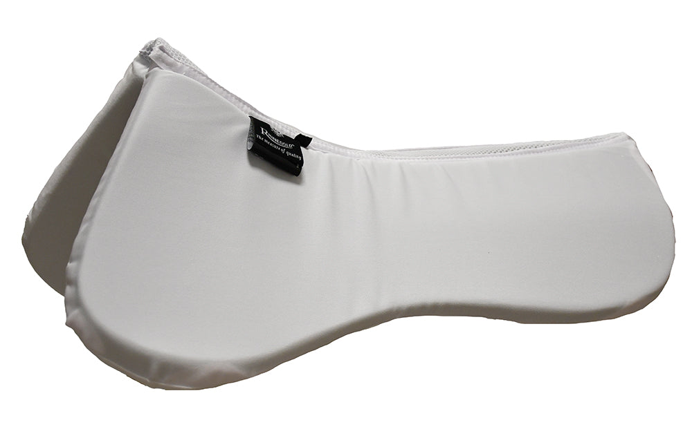 Rhinegold Memory Foam Half Pad With Ventilated 3D Mesh Spine