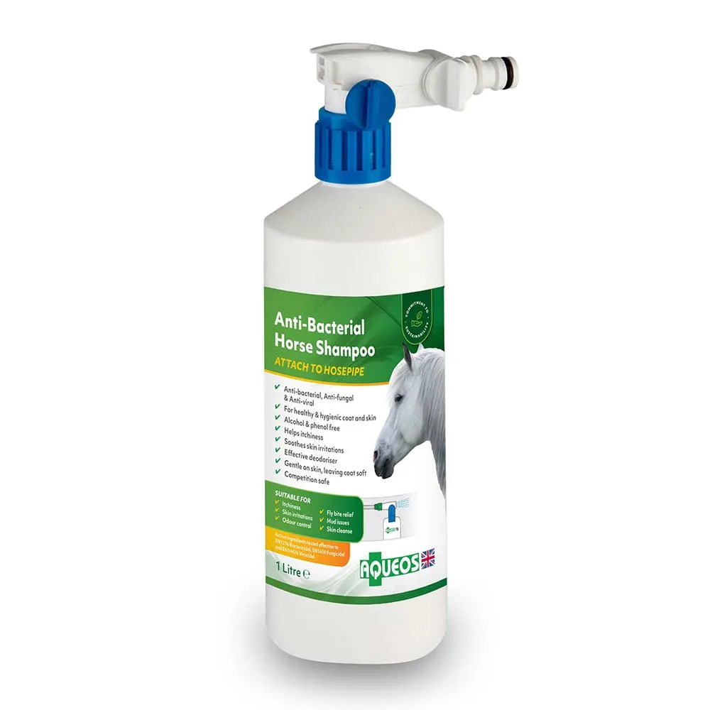 Aqueos Anti-Bacterial Horse Shampoo 1 L
