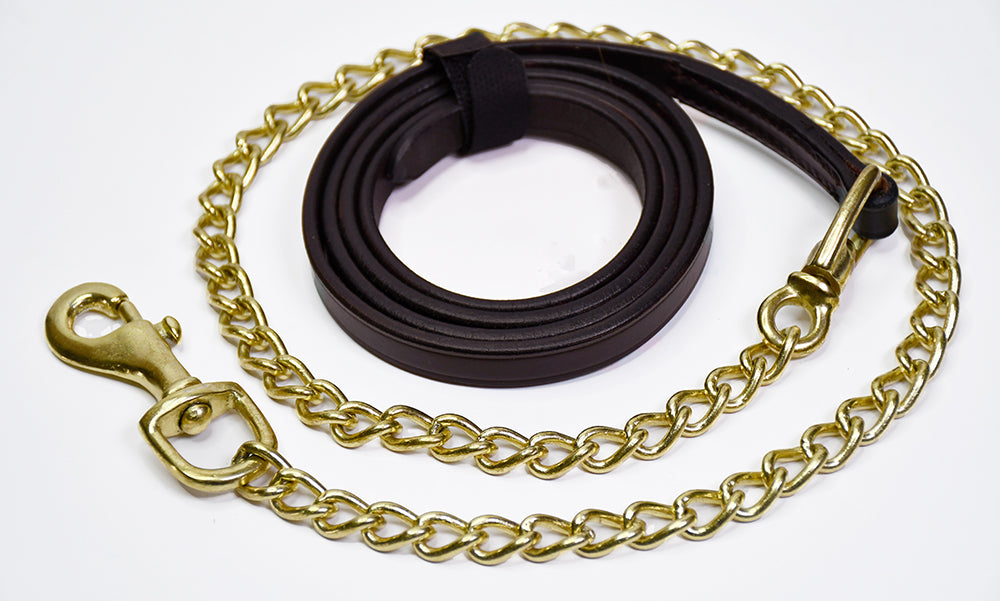 Rhinegold Leather Lead And Chain