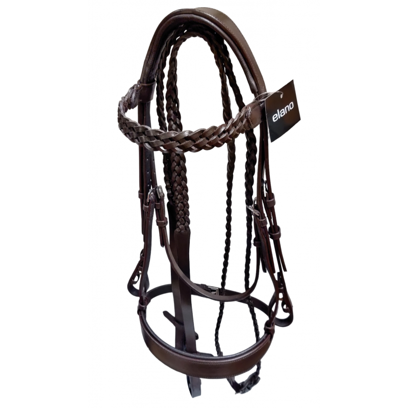 Anatomic Plaited Hunt Bridle with Plaited Reins