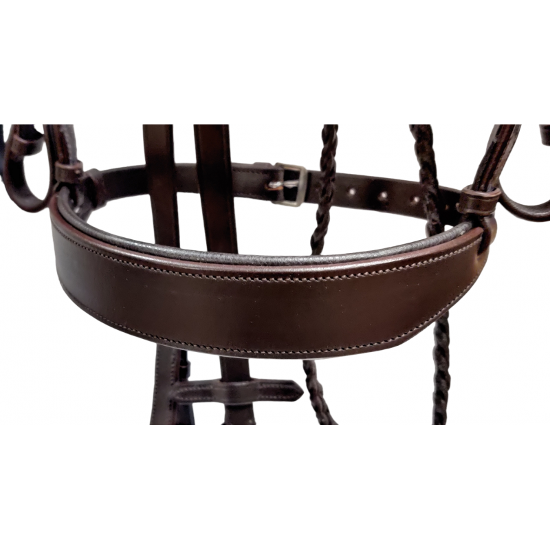 Anatomic Plaited Hunt Bridle with Plaited Reins