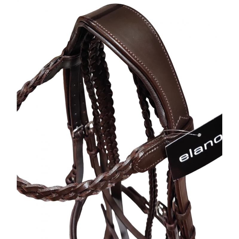Anatomic Plaited Hunt Bridle with Plaited Reins