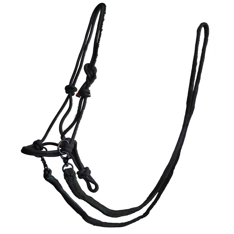 Medway Rope Halter with Reins ( bitless bridle)