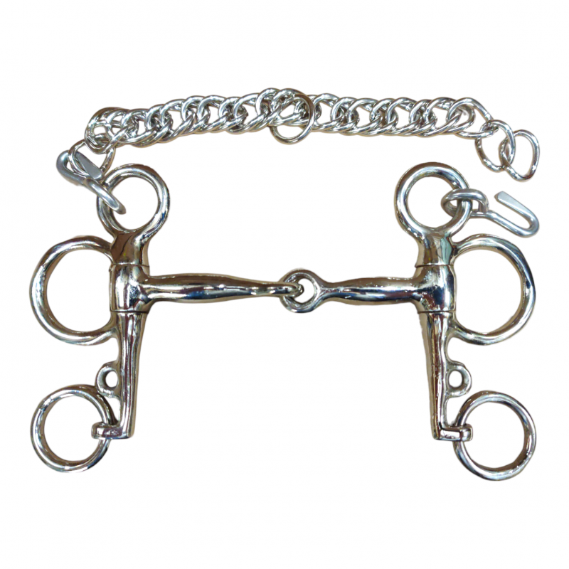 Nickel Plated Jointed Show Pelham